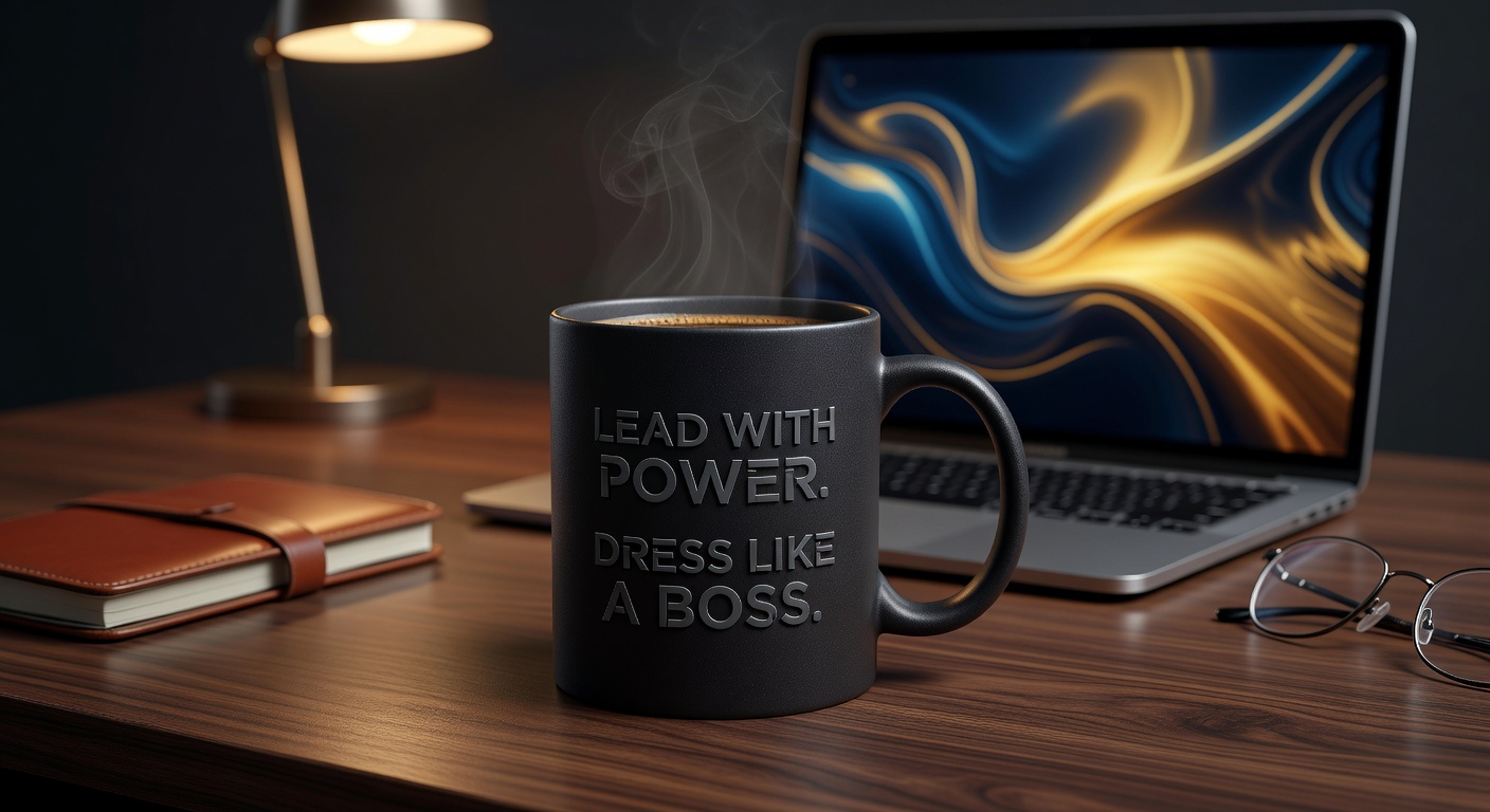 Entrepreneur Coffee Mug on Desk